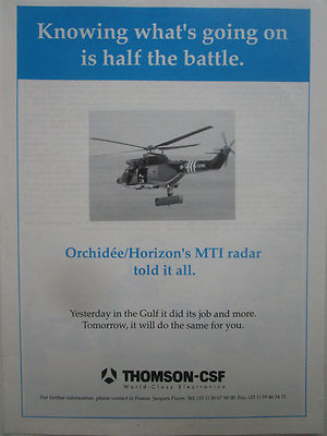 3/1982 PUB THOMSON CSF DRS-TVT TIGER LOW LOOKING RADAR MIDAS ARMY ORIGINAL AD 