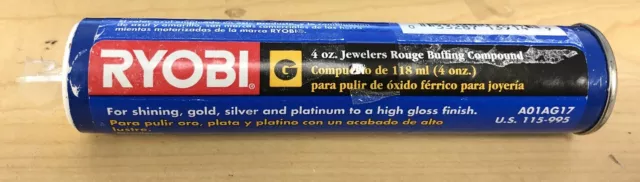 Ryobi 4 oz. Jewelers Rouge Buffing Compound Tube (Type ''G'')