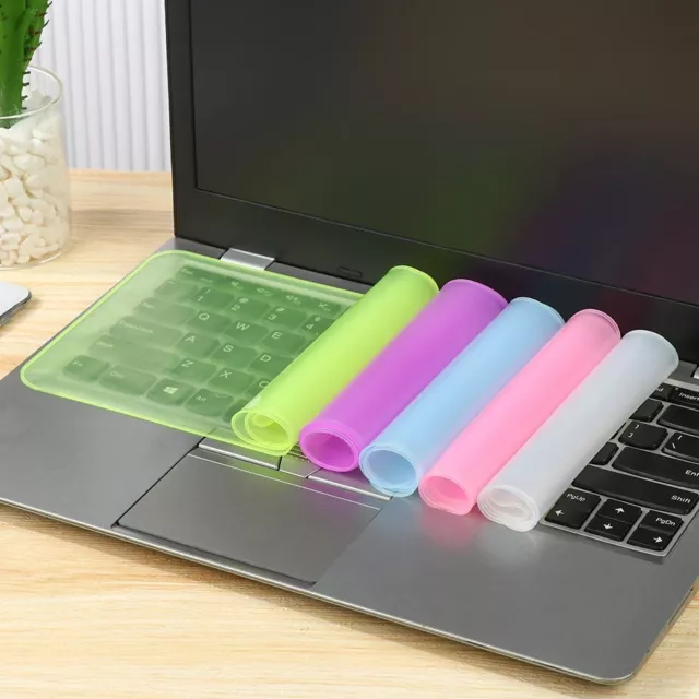 Universal Laptop  Protector SiliconeKeyboard ProtectiveTransparent-12-14inch1pc