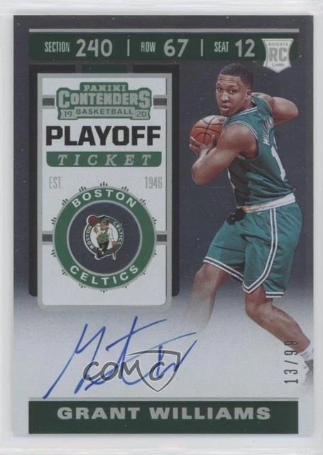 2019 Panini Contenders Playoff Ticket /99 Grant Williams #109.1 Rookie Auto RC