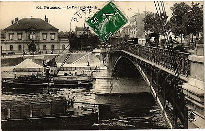 CPA PUTEAUX Le Pont et la Mairie (413128)