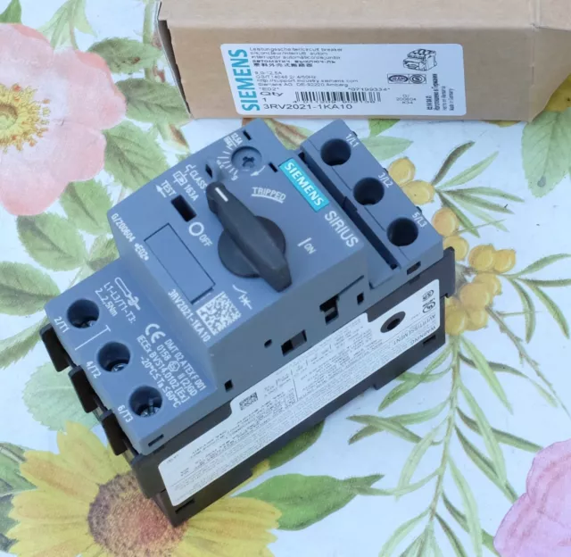 Siemens 3RV2021-1KA10 Disjoncteur moteur Sirius E02.  9 à 12,5 A.