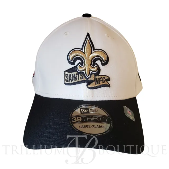 New Era New Orleans Saints Sideline 39Thirty Chrome White Stretch Fit Hat L/XL