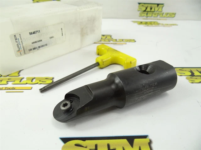New! Walter Indexable Round Nose End Mill 1" Diameter 1-1/4" Shank
