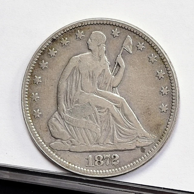 1872-CC Liberty Seated Half Dollar - VF Details, Cleaned (#48915-L)
