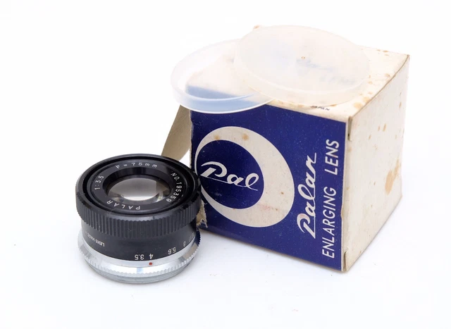 Lente de ampliación Pal Palar 75 mm f3,5, como nueva, en caja, ideal para fotografía macro