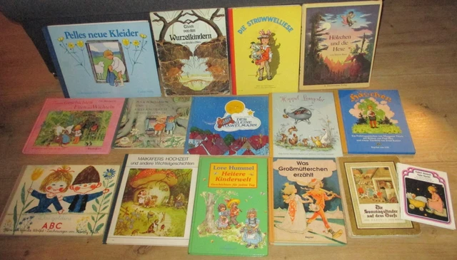Sammlung,  Konvolut alter Kinderbücher - sehr schön illustriert.