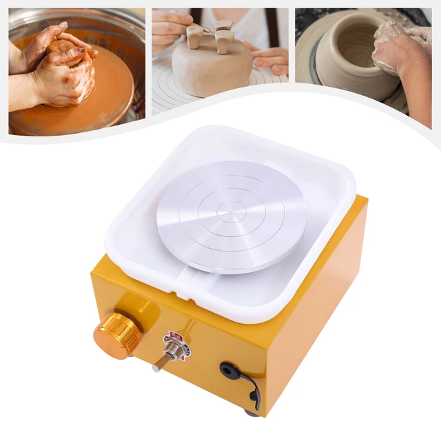 24W Disco de alfarero Eléctrico 10cm Rueda de Cerámica Artesanía Tipo Cerámica Rueda Máquina