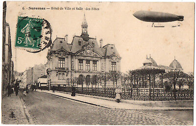 CPA 92 - SURESNES (Hauts de Seine) - 6. Hôtel de Ville et Salle des Fêtes