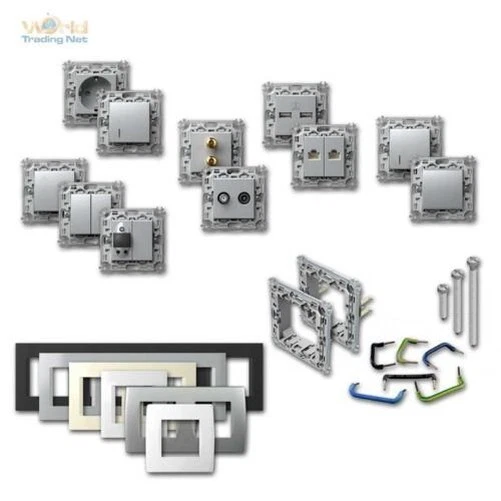 Module + Commutateur de Programme Prise Courant Argent Flush Interrupteur