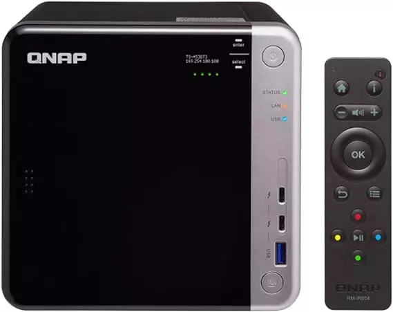 QNAP TS-453BT3-8G-US 4-Bay, 2x IronWolf 8TB HDD + Thunderbolt 3 NAS.