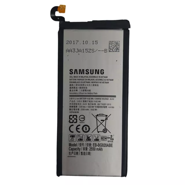 Genuine Samsung S6 Battery EB-BG920ABE - 2550mAh