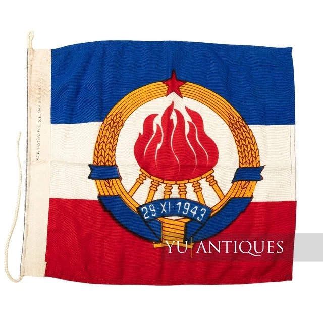 JNA JUGOSLAWISCHE VOLKSARMEE JRM Krieg Marine Kriegsschiff Flagge