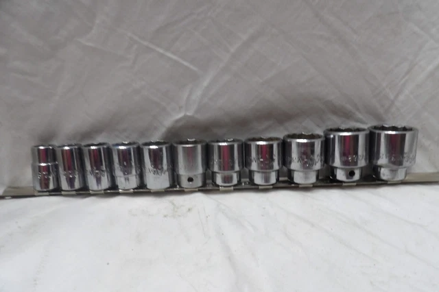 Mac 1/2" Drive 11 Pc. Socket Set 9/16" to 1-3/16 USA