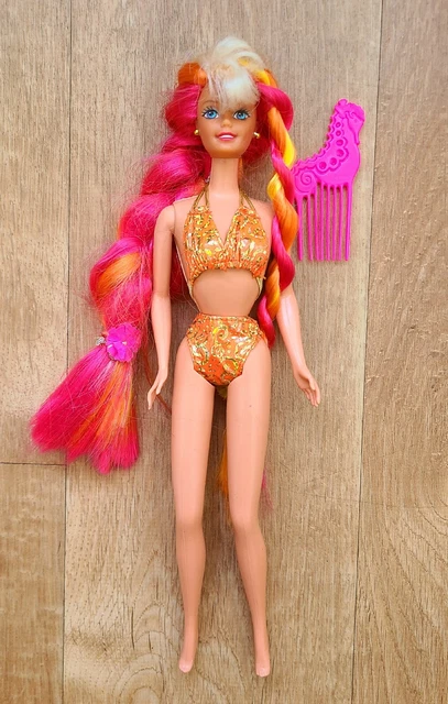 Vintage 1996 Articulated Hula Hair Barbie Doll Vintage 1996 Articulated Hula Hair Barbie Doll