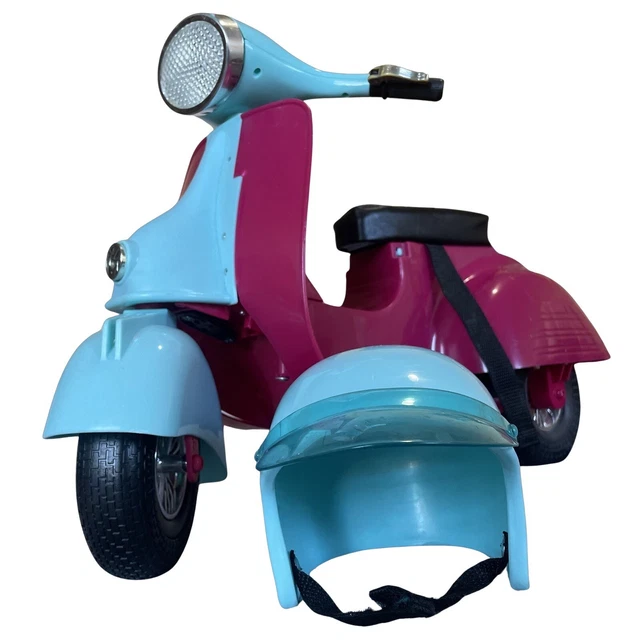 OG GIRL Scooter with Helmet Blue & Pink Our Generation for 18" Doll