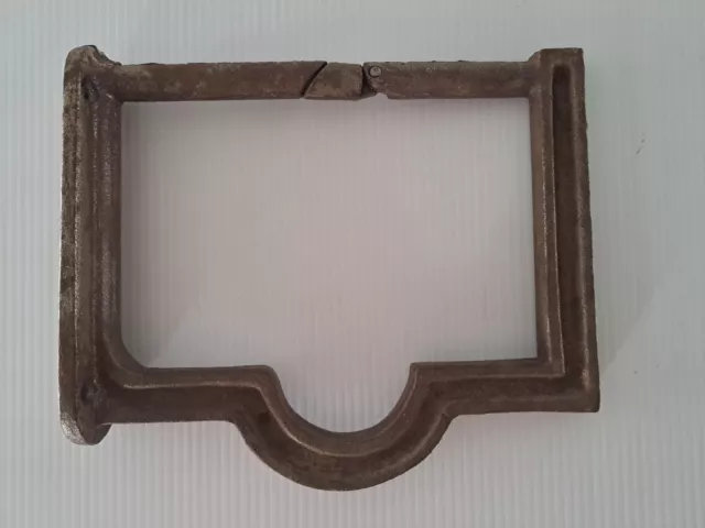 Antique ArtDeco Cast Iron Wall Hanging Bracket Hook Plant Basket Sign Lamp Light