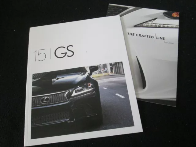 2015 Lexus GS Brochure GS350 & GS450h GSh Hybrid AWD & F Sport Sales Catalog Set