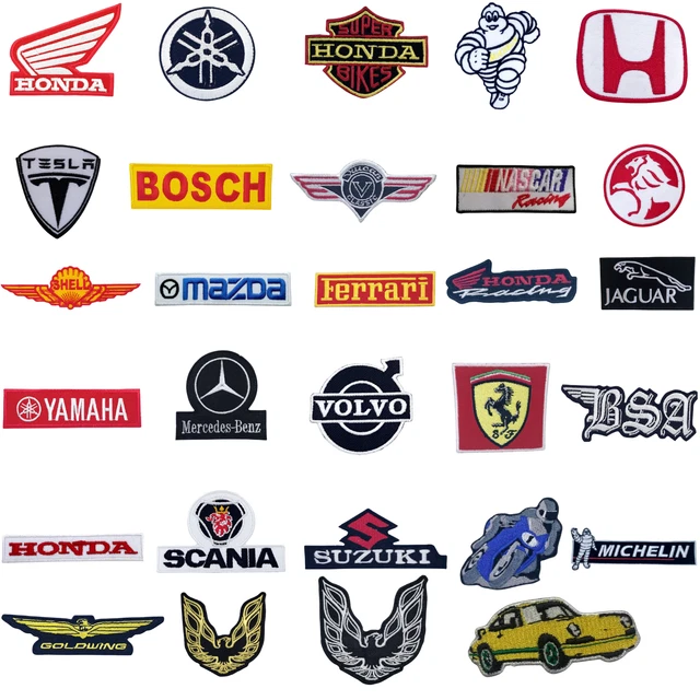 HEVER MOTOR SPORTS Racing Biker Embroidered Patch – Iron/Sew On For Dress Or Jacket