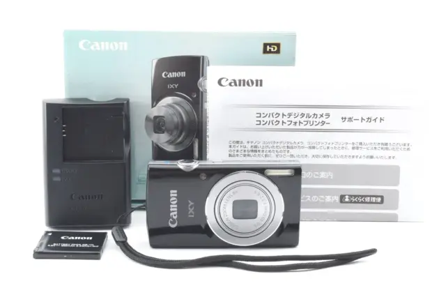 ［ Near MINT in BOX ］Canon IXY120 Black 8x optical zoom Confirmed Operation Japan
