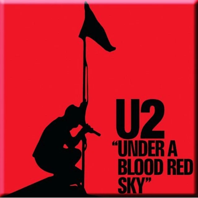 Magnete frigorifero U2 sotto un cielo rosso sangue nuovo ufficiale 76 mm x 76 mm