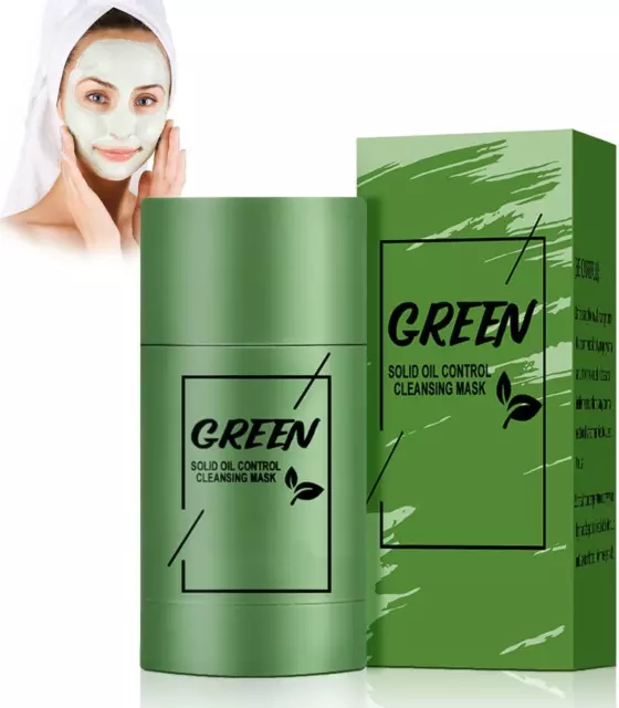 Green Mask Stick,Green Tea Mask Stick Punti Neri,Maschera Detergente, per La Pul