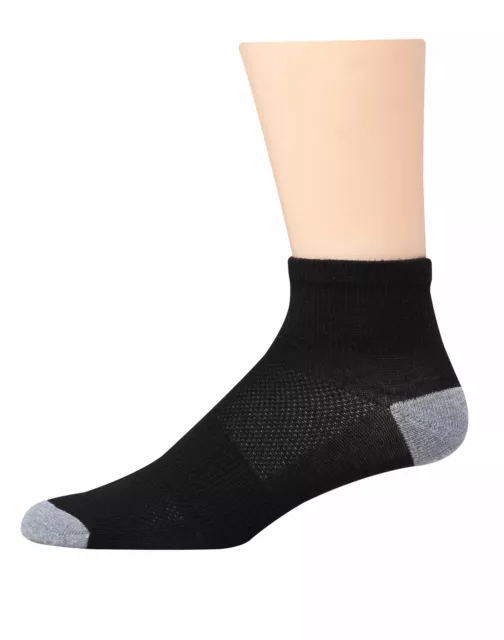 Hanes Ankle Socks 12-Pack Mens FreshIQ X-Temp Value Cool Comfort Wicking sz 6-12 2