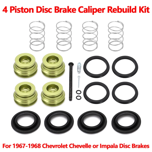 FOR CHEVROLET 1967-1968 Chevelle Impala 4 Piston Disc Brake Caliper ...