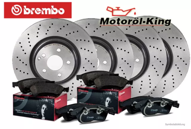 Brembo Bremsscheiben + Beläge für VW GOLF 7 GTi R AUDI S3 OCTAVIA RS LEON VA+HA