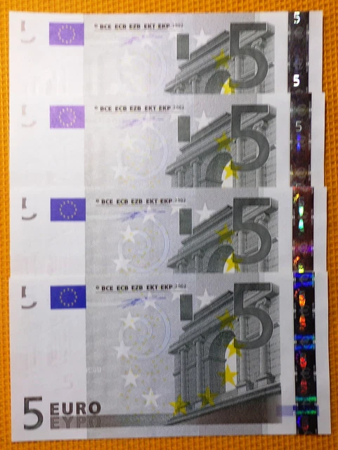 RARE ! Uniquement 1 billet NEUF 5 euros 2002 DUISENBERG 1er tirage L001D1 RARE !