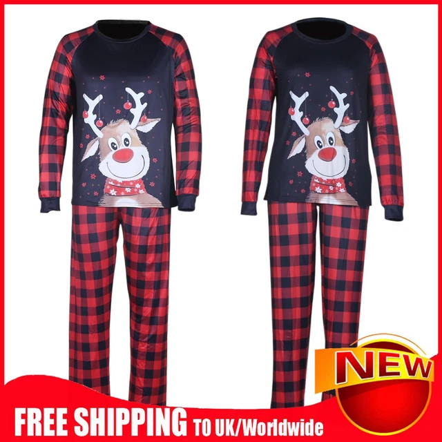 Christmas Family Pajamas - Holiday Xmas Family Matching Sleepwear Pjs Set Gifts