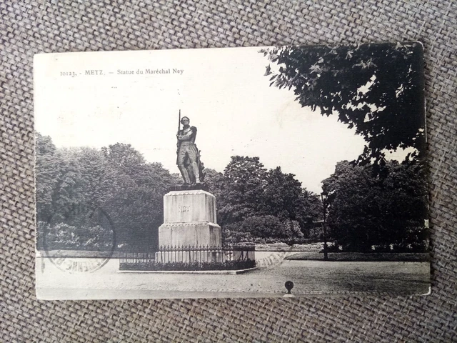 Cpa Metz Statue Du Maréchal Ney