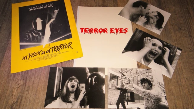 LES YEUX DE LA TERREUR ! rare photos presse argentique cinema + dossier