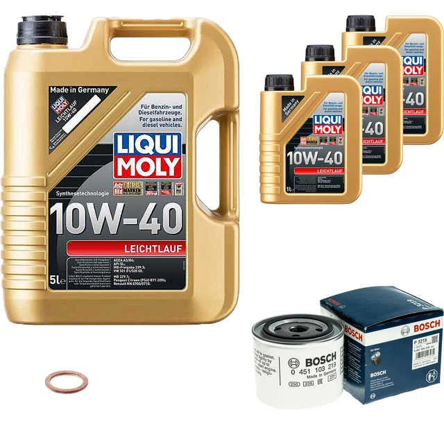 Filtro olio Bosch 8L Liqui Moly funzionamento leggero 10W-40 per Volvo 940 II station wagon 2.3 Turbo