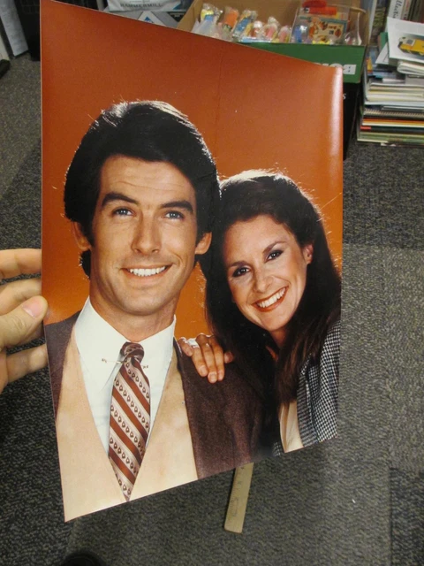 TV GUIDE Cover Portrait 1984 REMINGTON STEELE Pierce Brosnan Stephanie Zimbalist