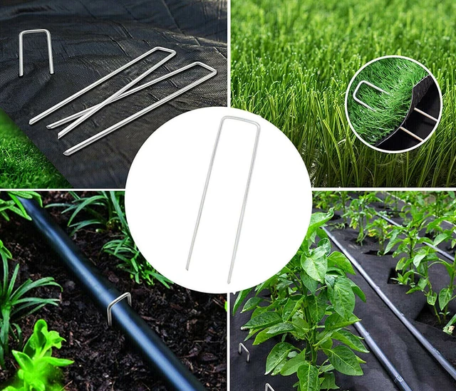 Spilli Barriera Per Erba Da Giardino In Metallo Ganci In Tessuto Pioli Pioli Perni