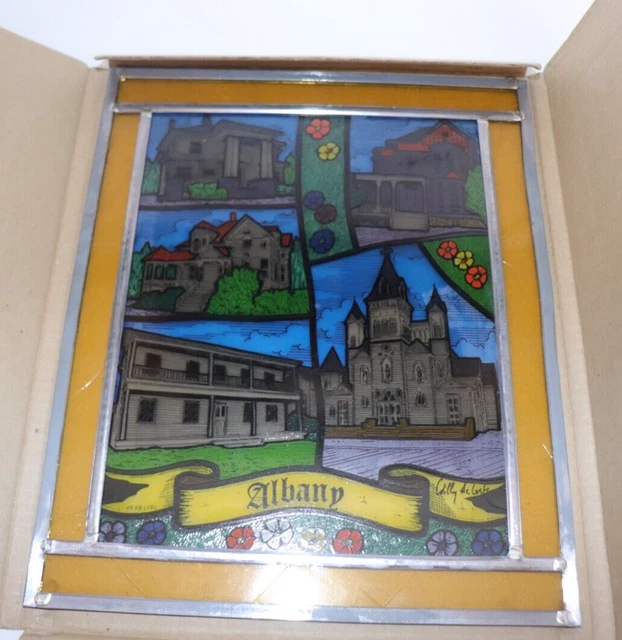 Hanging Stained Glass Window Sun Catcher Albany Landscape