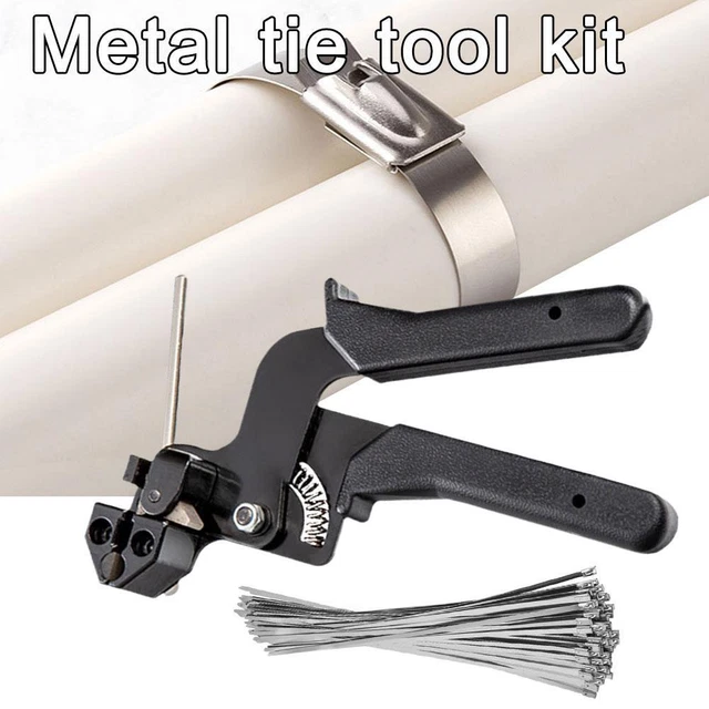 CABLE STAINLESS TIE Gun Steel Pliers Zip Fasten Cutter Too J0