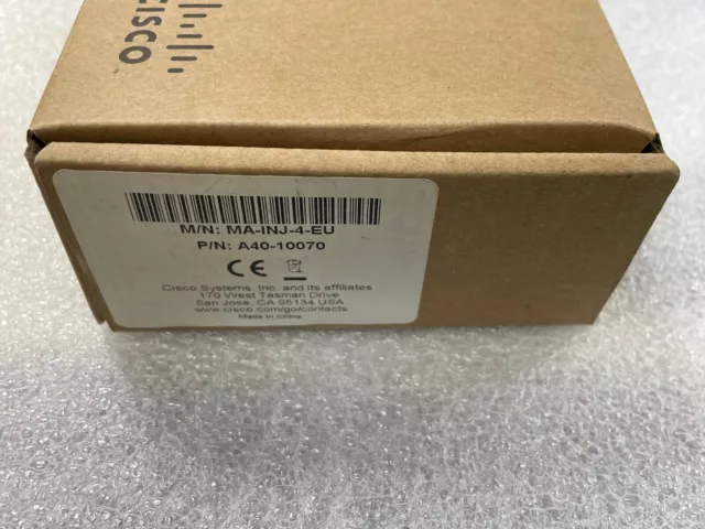 1 Ordinateurs PC Cisco Meraki 802.3AT Puissance sur Ethernet Injecteur Pour Eu