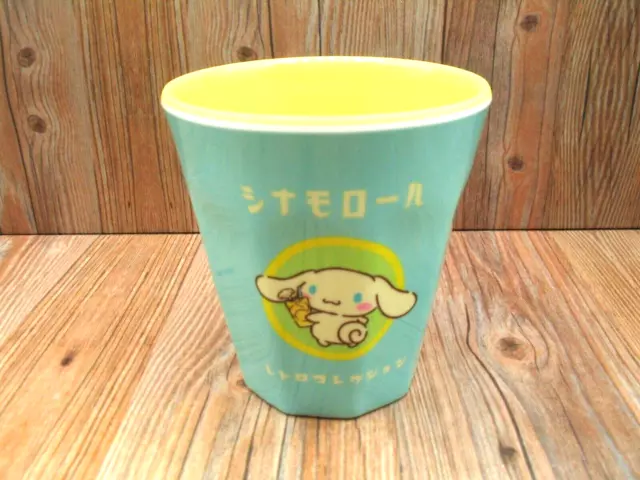 Sanrio Japan Kawaii Cinnamoroll Melamine Blue Aqua Small Tumbler Cup 3.5" NEW