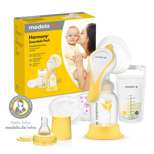 MEDELA Handmilchpumpe Harmony Essentials Pack Set PersonalFit Flex Brusthaube