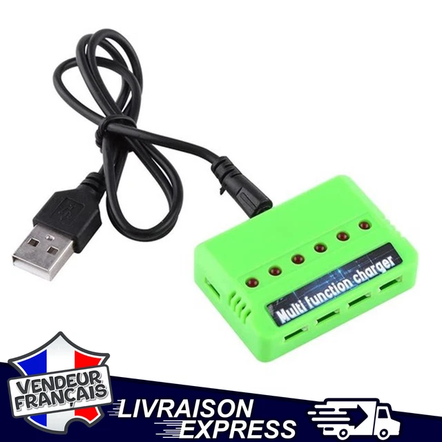 Chargeur de batterie au Lithium RC 3.7V pour SYMA X5HW X5A‑1 X5HC Chargeur de batterie au Lithium RC 3.7V pour SYMA X5HW X5A‑1 X5HC