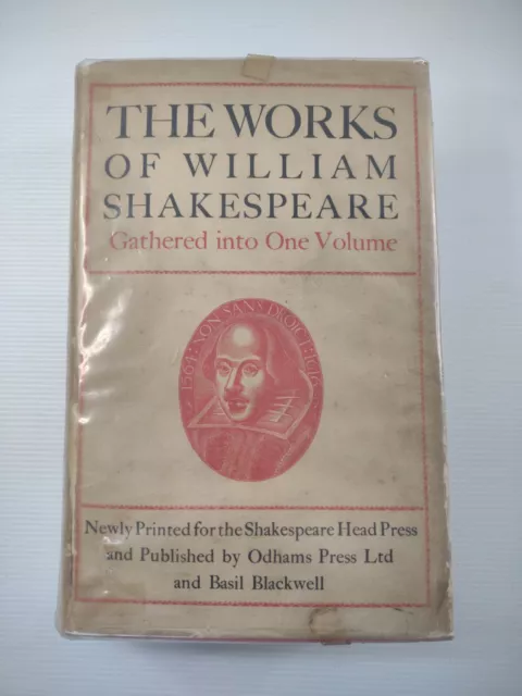 The Works Of William Shakespeare By Basil Blackwell Hardcover Book History