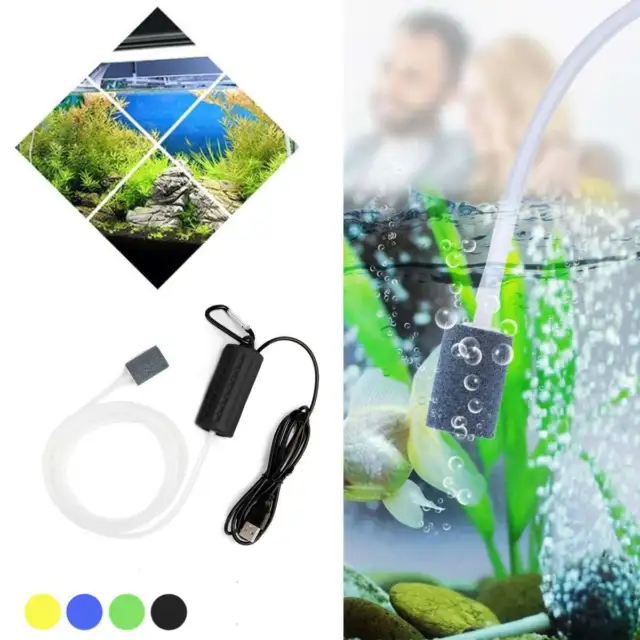 Powerful Mini USB Aquarium Oxygen Air Pump Fish Tank Silent Mute Energy Saving