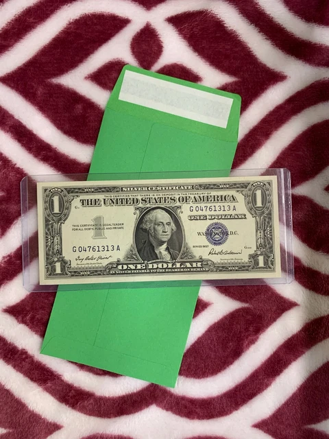 Consecutive 1957 One Dollar Blue Seal Note Silver Certificate Bill $1 Sequential