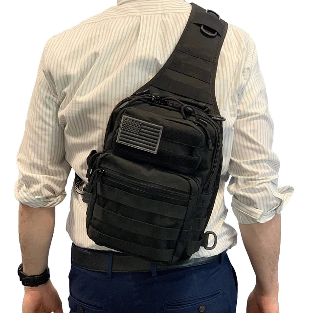 Tactical Sling Bag Military Backpack Pack Rover Shoulder Molle Assault Range Bag