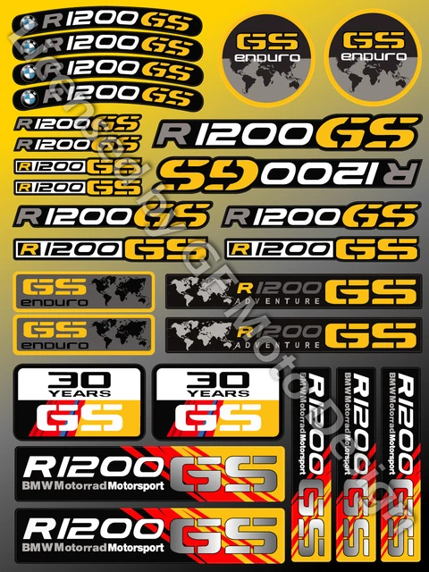 BMW MOTORRAD R1200GS Stickers Stickers Decals Set R1200 GS Adventure ...