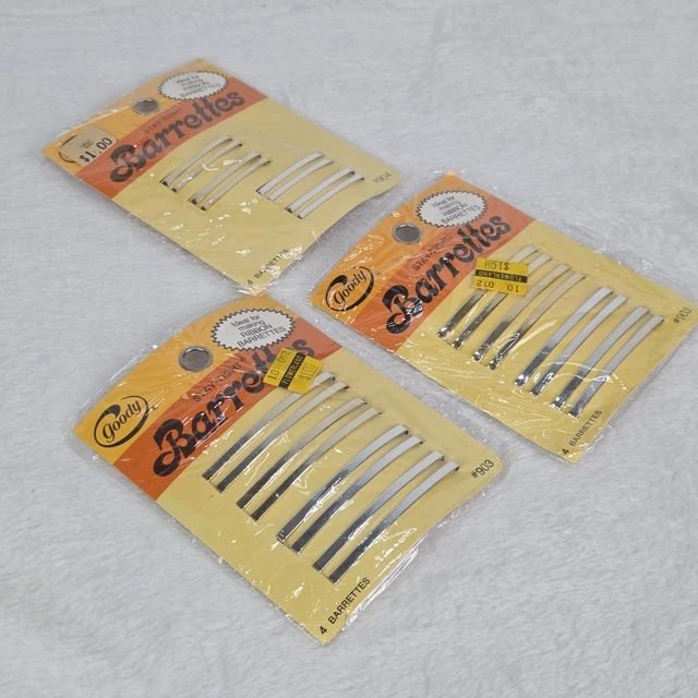 2 GOODY STAY Tight Non Slip Large 3 in Metal Barrettes 02810  display picture 1