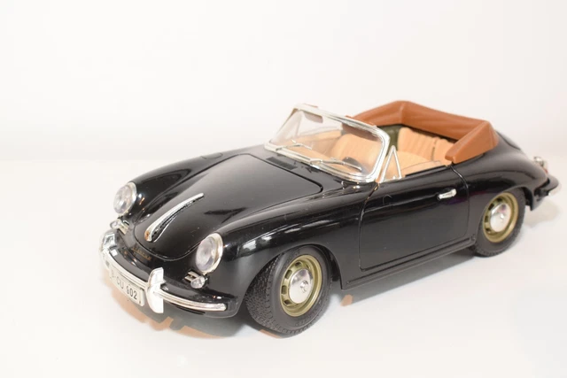A vendre - ☀️ porsche 356 b cabriolet (1961) – burago 1/18 – jaune vif 🟡 - Collection