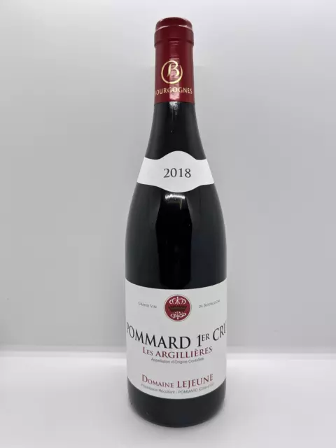 Domaine Lejeune Les Argillieres Pommard Premier Cru 2018